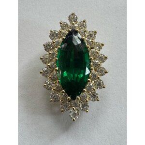 30.1mm Unbranded Gold Over Sterling Silver Slide Closure Locking Pendant